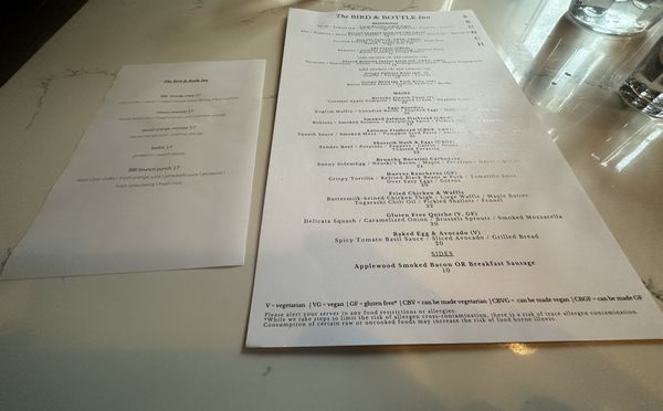 Menu photo 3 The Bird & Bottle Inn Garrison, NY