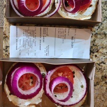 Einstein Bros. Bagels - No lox on a lox to go order - Breakfast & Brunch Near Me - Buford, Georgia