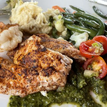 Conch Republic Seafood - This is 1/2 portion of blackened snapper plate. - Seafood Near Me - Key West, Florida Conch Republic Seafood - This is 1/2 portion of blackened snapper plate. - Seafood Near Me - Key West, Florida