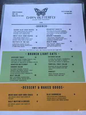 Menu photo 1 Dawn Butterfly Cafe Taos, NM Menu photo 1 Dawn Butterfly Cafe Taos, NM