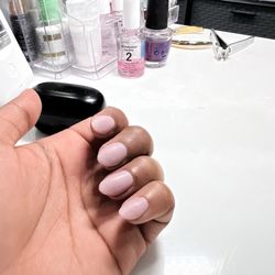 Br Nails - Dip - color 223; almond with a point