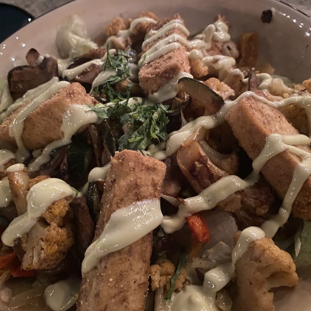 Tofu veggie bowl