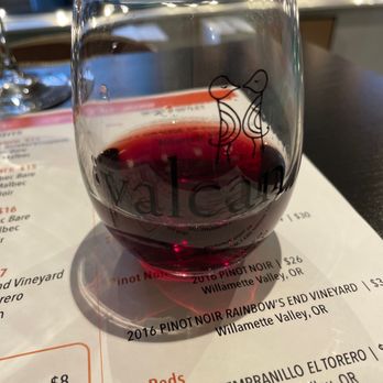 Valcan Cellars Wine Tasting Room - a glass of red wine - Wine Tasting Room Near Me - Corvallis, Oregon