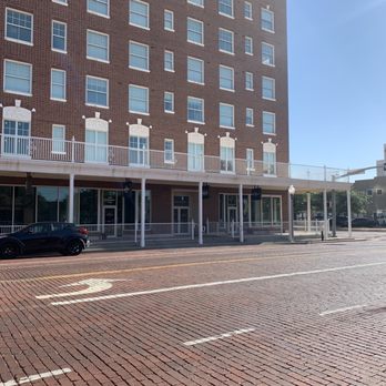 Pioneer Pocket Hotel - From across the street looking at entrance - Hotels Near Me - Lubbock, Texas