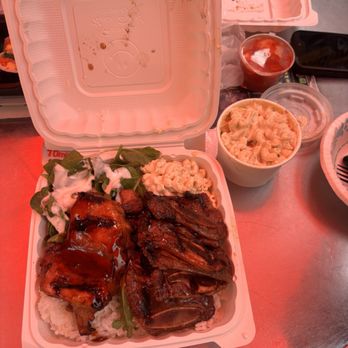 K Street Food - Kalbi and chicken plate - Korean Near Me - Honolulu, Hawaii
