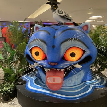 Netflix House - Cat sculpture. - Eatertainment Near Me - Dallas, Texas