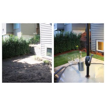 PNW Juniper Landscaping - a view of a backyard with a fire hydrant and a fire hydrant in the foreground - Landscaping Near Me PNW Juniper Landscaping - a view of a backyard with a fire hydrant and a fire hydrant in the foreground - Landscaping Near Me