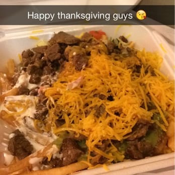 Molca Salsa - Don't mind my snapchat haha carne asada fries tooken at 2am - Mexican Near Me - Fullerton, California