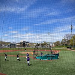 Fraser Field - Emerson College Baseball warm ups
