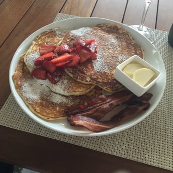 Verde - Pancakes with side of bacon - New American Near Me - Miami, Florida Verde - Pancakes with side of bacon - New American Near Me - Miami, Florida
