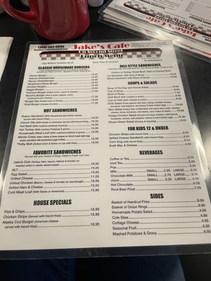 Menu photo 2 Jake's Cafe On Second Street Snohomish, WA Menu photo 2 Jake's Cafe On Second Street Snohomish, WA
