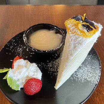 U :Dessert Story - Young Coconut Pandan Crepe Cake - Desserts Near Me - Berkeley, California U :Dessert Story - Young Coconut Pandan Crepe Cake - Desserts Near Me - Berkeley, California