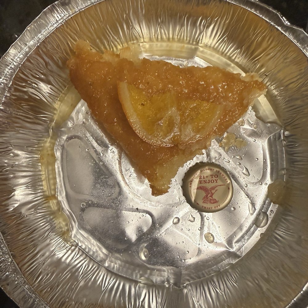 Orange cake for scale