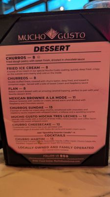 Menu photo 5 Mucho Gusto Towson, MD