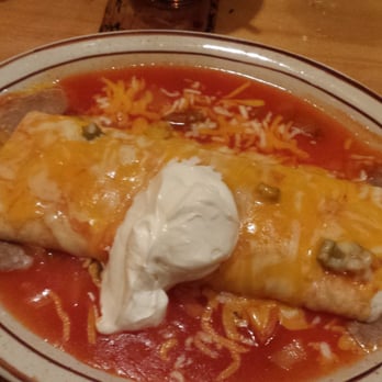 Pancho's - Side order bean and cheese burrito with a side of sour cream. 3.95 - Mexican Near Me - Brookings, Oregon Pancho's - Side order bean and cheese burrito with a side of sour cream. 3.95 - Mexican Near Me - Brookings, Oregon