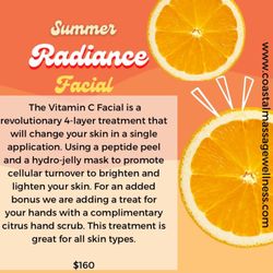 Coastal Massage And Wellness - Our NEW Summer Radiance Facial!