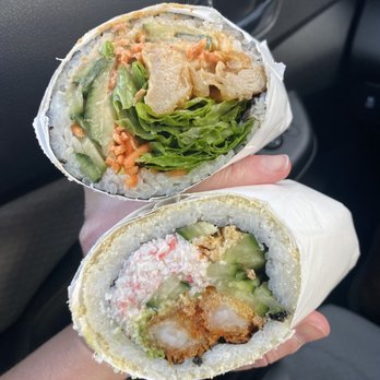 IJ Sushi Burrito - Chicken Karaage wrap and Sumo Crunch Burrito - Poke Near Me - Shoreline, Washington IJ Sushi Burrito - Chicken Karaage wrap and Sumo Crunch Burrito - Poke Near Me - Shoreline, Washington