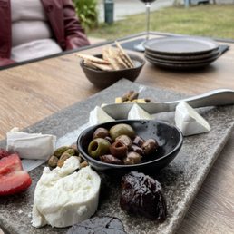 Cheese platter and Cabernet Franc. Cheese platter and Cabernet Franc.
