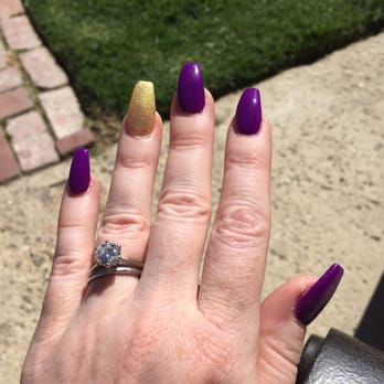 Infinity Nails - So happy with my Laker Nails for Kobe's last game! - Nail Salons Near Me - Simi Valley, California