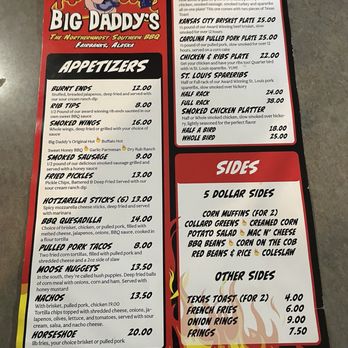 Big Daddy's BarB-Q - Menu - Barbeque Near Me - Fairbanks, Alaska Big Daddy's BarB-Q - Menu - Barbeque Near Me - Fairbanks, Alaska