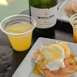 City Kitchen - Salmon Benedict & bottomless mimosas (they may have given us a plastic cup cos we were sitting outside)