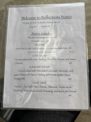 Menu photo 2 Reflections Bistro Saint Augustine, FL