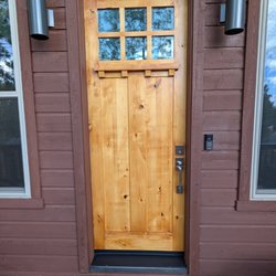 Alliance Property Services - Refinished Outside Front Door.
