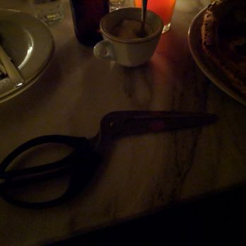 Via Tribunali - Creepy scissors they gave us to cut our own pizza... - Pizza Near Me - Seattle, Washington Via Tribunali - Creepy scissors they gave us to cut our own pizza... - Pizza Near Me - Seattle, Washington
