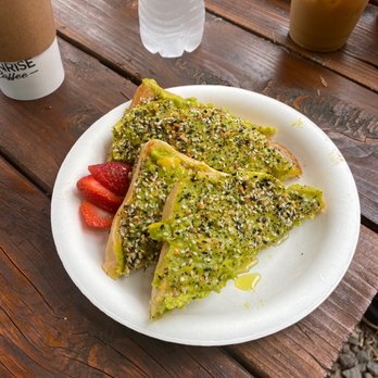 Sunrise Coffee - Fabulous avocado toast with truffle oil. - Coffee & Tea Near Me - Lihue, Hawaii