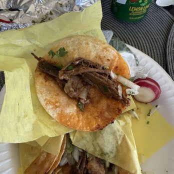 Tocayo Birrieria - Tiny piece of meat with fat - Tacos Near Me - Riverside, California
