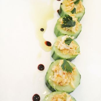 Justine's Private Cuisine - Crab Salad Stuffed Cucumbers - Caterers Near Me Justine's Private Cuisine - Crab Salad Stuffed Cucumbers - Caterers Near Me
