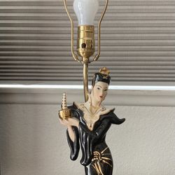 Emerson's Lamp Repair - My beautiful lady restored. Now to choose a shade....