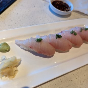 Hokkaido Sushi - Hamachi nigiri - Sushi Bars Near Me - Vancouver, Washington Hokkaido Sushi - Hamachi nigiri - Sushi Bars Near Me - Vancouver, Washington