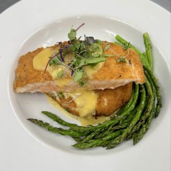 Nauti Goose - Parmesan crusted salmon. On the Galentine/Valentine Menu - Seafood Near Me - North East, Maryland Nauti Goose - Parmesan crusted salmon. On the Galentine/Valentine Menu - Seafood Near Me - North East, Maryland