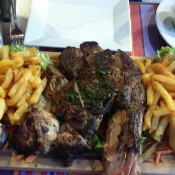 Le Marmiton de Lutèce - This deliciousness is the Prime Rib Steak for 2. Oh em gee, my husband & I couldn't even put a dent in it and we were super stuffed! Yummy - Fondue Near Me - Paris, 75