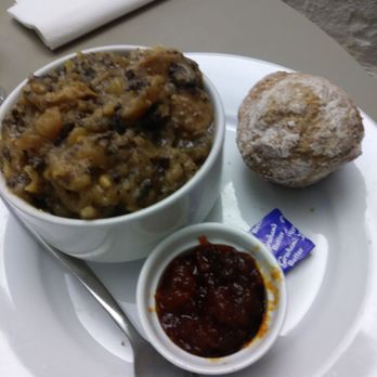 St Giles' Cathedral Cafe - Haggis,sausage,blood pudding (was like a stew) with soda bread. My husband loved it. - Cafes Near Me - Edinburgh, EDH