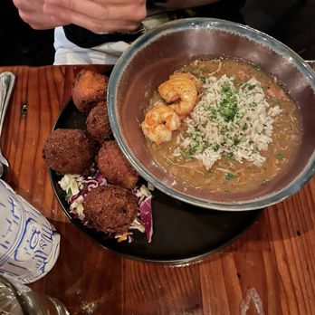 The Parish - Guedrys Gumbo Dinner with shrimp and more hush puppies!! - Gastropubs Near Me - Tucson, Arizona The Parish - Guedrys Gumbo Dinner with shrimp and more hush puppies!! - Gastropubs Near Me - Tucson, Arizona