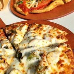 Buona - Roasted veggies and margherita pizza