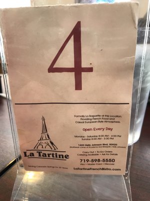 Menu photo 7 La Tartine Colorado Springs, CO Menu photo 7 La Tartine Colorado Springs, CO