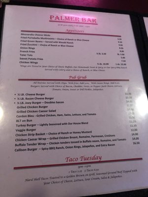 Menu photo 5 Palmer Bar Palmer, AK