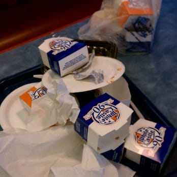 White Castle - Mission failed. Couldn't finish everything. Fries, fish nuggets and two sliders leftover - Fast Food Near Me - Centereach, New York White Castle - Mission failed. Couldn't finish everything. Fries, fish nuggets and two sliders leftover - Fast Food Near Me - Centereach, New York