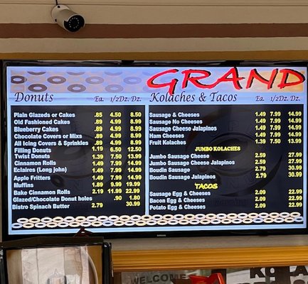 Menu photo 2 Super Donut Schertz, TX Menu photo 2 Super Donut Schertz, TX