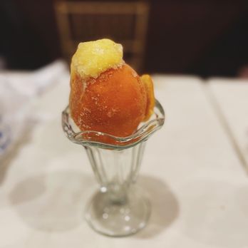 Lenny's Clam Bar - a dessert in a glass bowl - Seafood Near Me - Howard Beach, New York