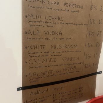 Ozzi’s Pizza - Menu 2/4/26 - Pizza Near Me - Fort Worth, Texas