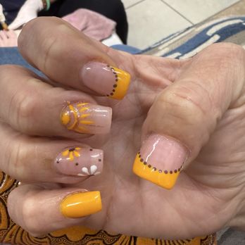 Magic Nails And Spa - Beautiful Soleil inspired nails  by the very talented Rose! She is theeeeee BEST! - Nail Salons Near Me - Montebello, California