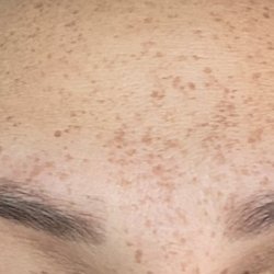 Brows after threading and tinting
