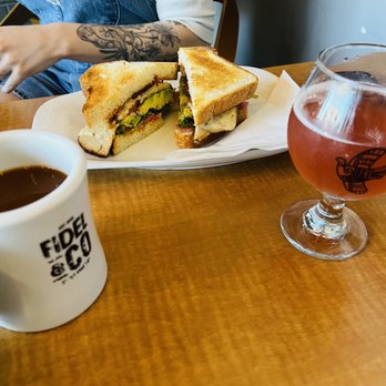 Fidel & Co - We had the Turkey sandwich wrap, Kombucha and Americana! - Coffee Roasteries Near Me - Little Rock, Arkansas
