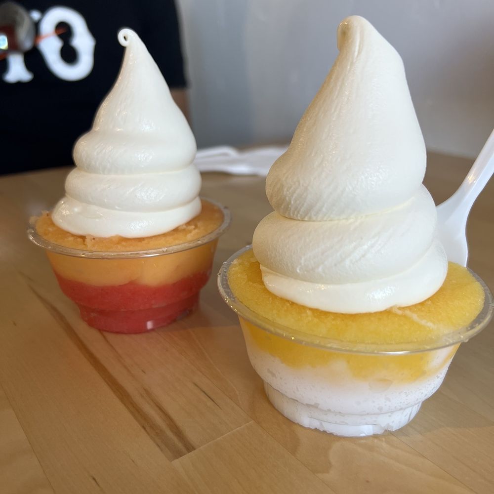 Sweet and Shavery - Orange strawberry and mango coconut; both with vanilla custard ! - Desserts Near Me - Davis, California Sweet and Shavery - Orange strawberry and mango coconut; both with vanilla custard ! - Desserts Near Me - Davis, California