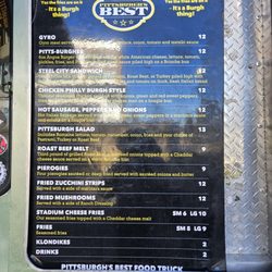 Pittsburgh's Best Food Truck - The menu