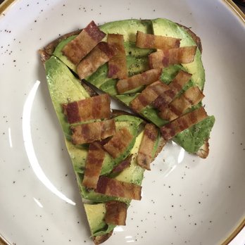 Stefari West Avenue - Gluten-free toast, egg, avocado and bacon, I am drooling! So divine! - Coffee & Tea Near Me - Kankakee, Illinois Stefari West Avenue - Gluten-free toast, egg, avocado and bacon, I am drooling! So divine! - Coffee & Tea Near Me - Kankakee, Illinois